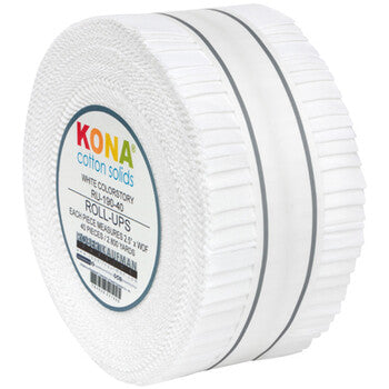 Kona Cotton White Colorstory Roll-Ups