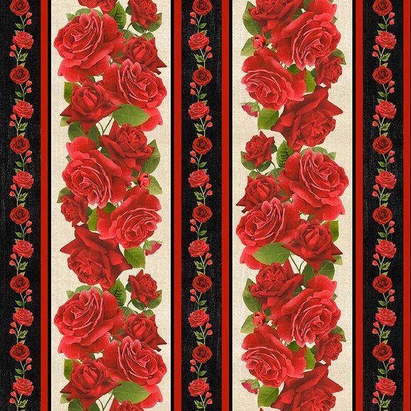 Vintage Rose / Rose Stripe