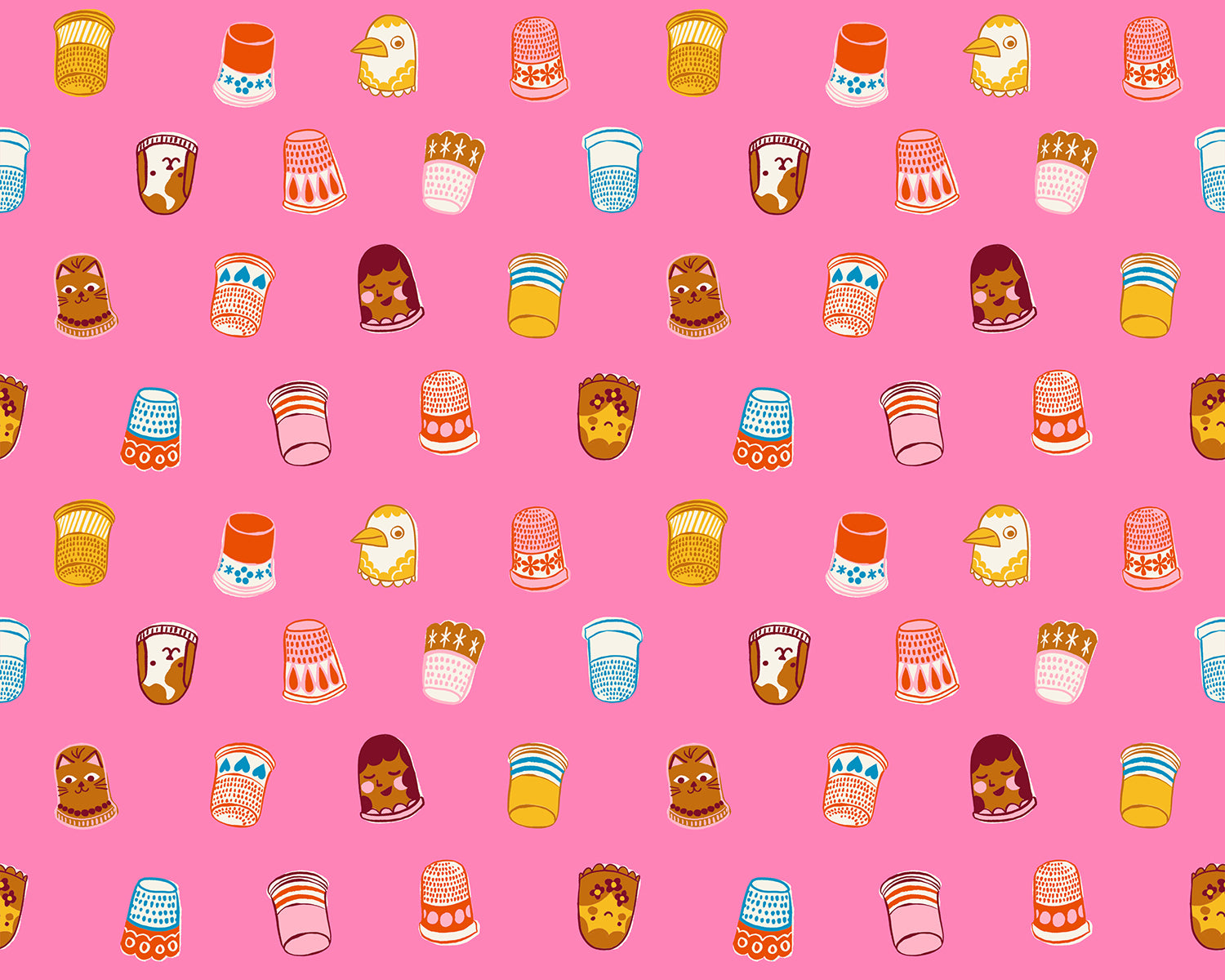 1-800-Notion / Thimbles in Flamingo