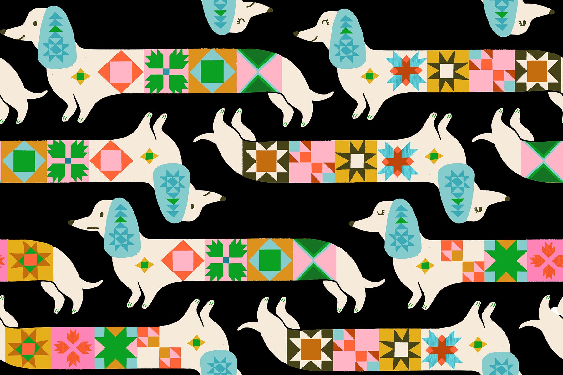 1-800-Notion / Quilty Dog in Soft Black