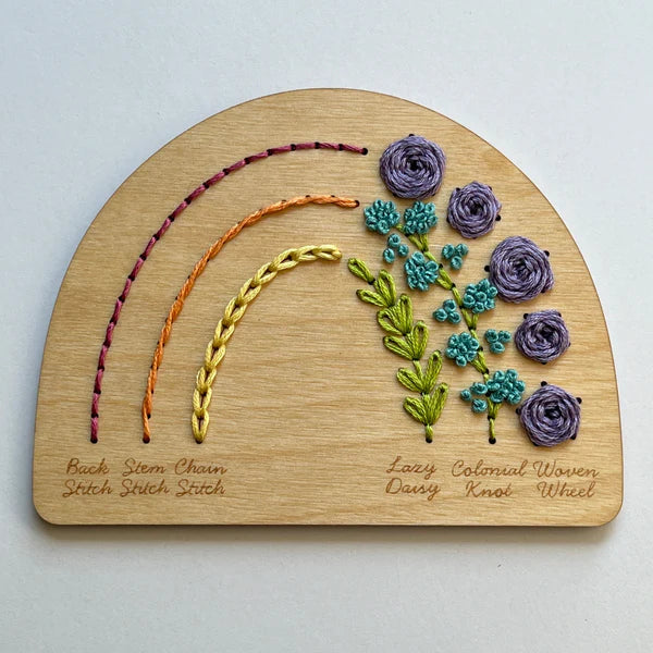 Rainbow Sampler Embroidery Stitch Disk Kit