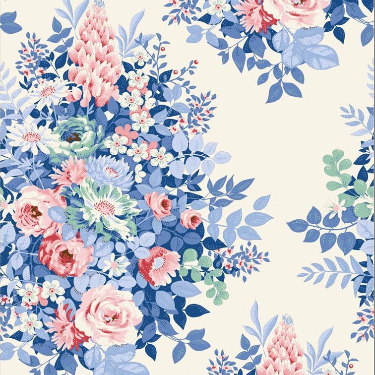 Something Blue / Whimsy Flower in Cream