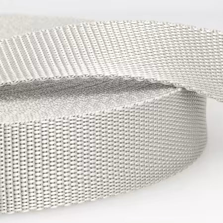 40mm Polypropylene Webbing / Light Grey