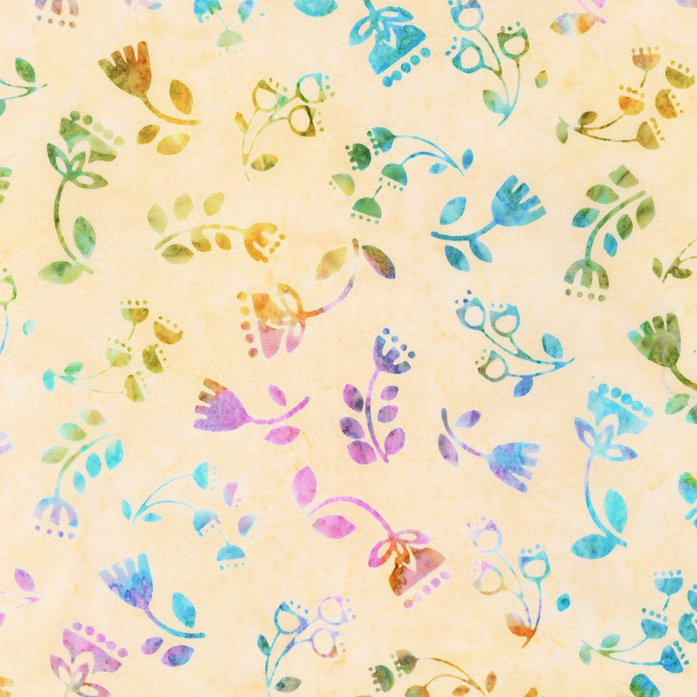 Retro Rainbow / Delicate Flowers in Pastel
