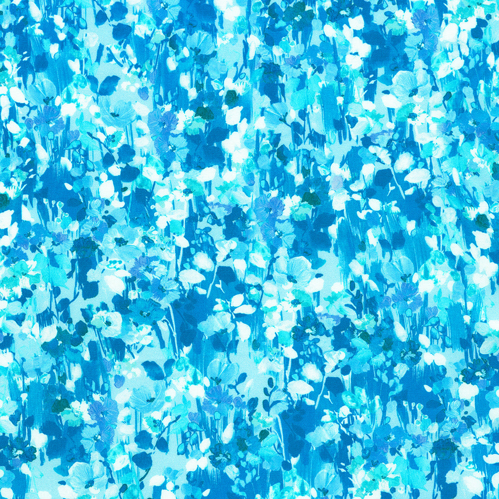 Painterly Petals: Valley / Blue