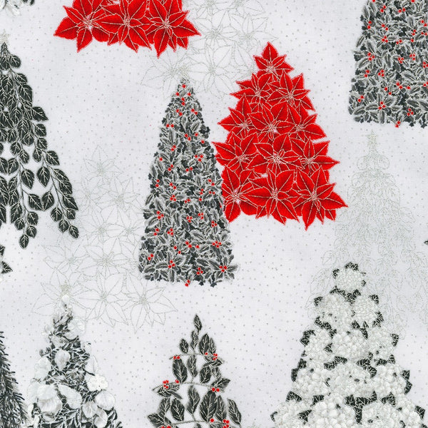 Holiday Flourish-Snow Flower SRKM-21598-303 BLANC By Robert Kaufman - The  Quilt Shack