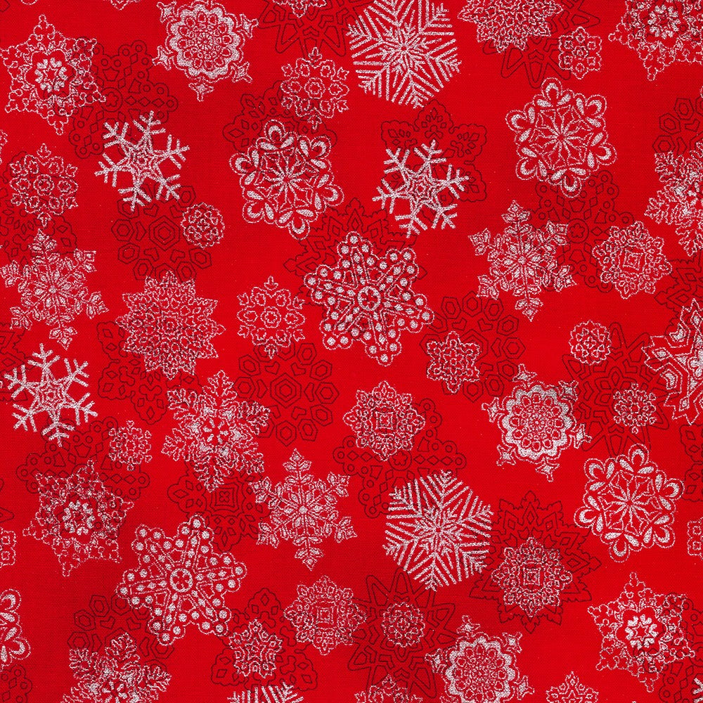 Holiday Flourish - Snow Flower / Scarlet