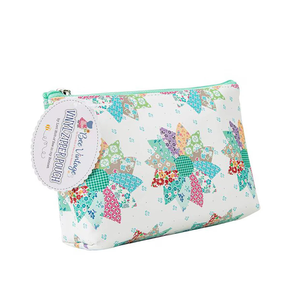 Bee Vintage / Vinyl Zipper Bag