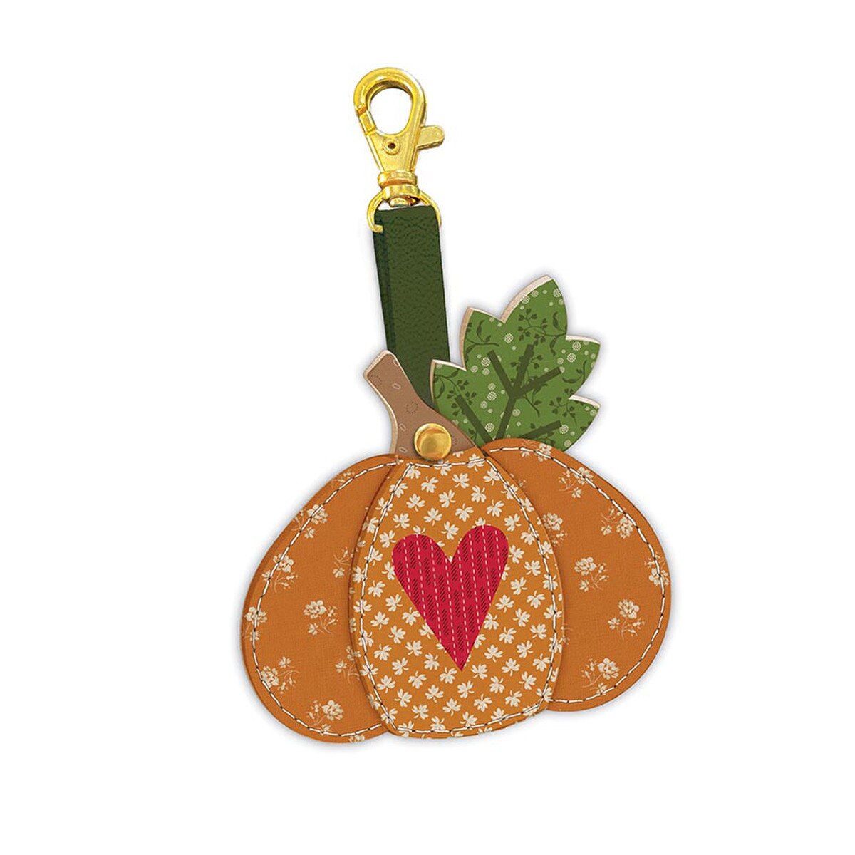 Leather Pumpkin Charm