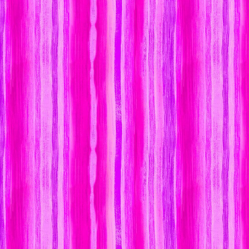 Fanciful Fronds / Soft Stripes in Pink