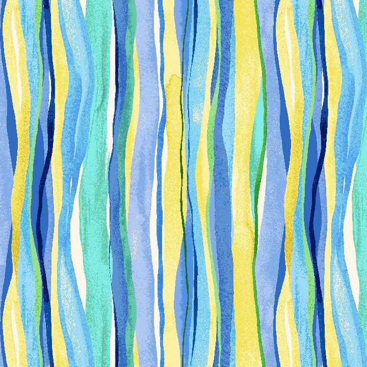 Poppy Serenade / Watercolor Stripe