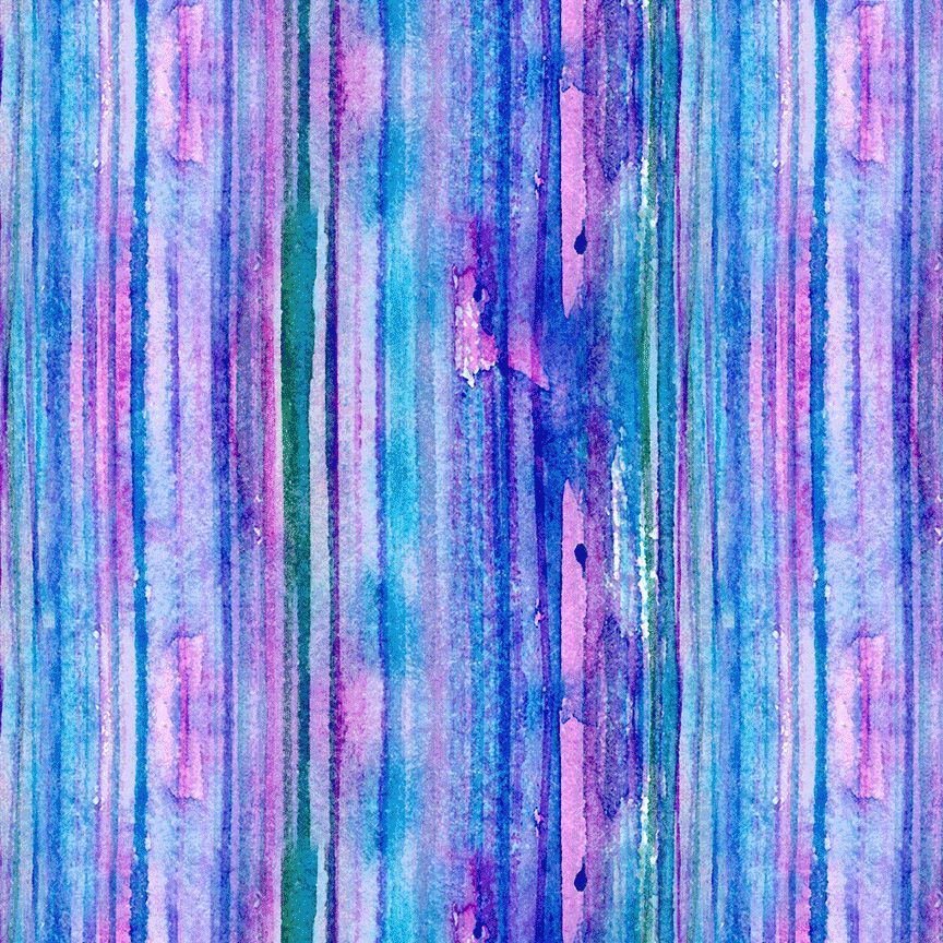 On The Bright Side / Painterly Stripe in Multi