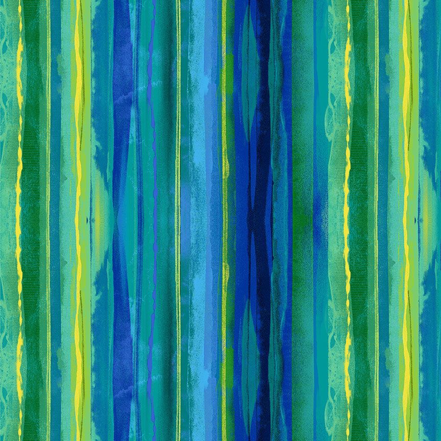 Provence / Aquarelle Stripes in Green