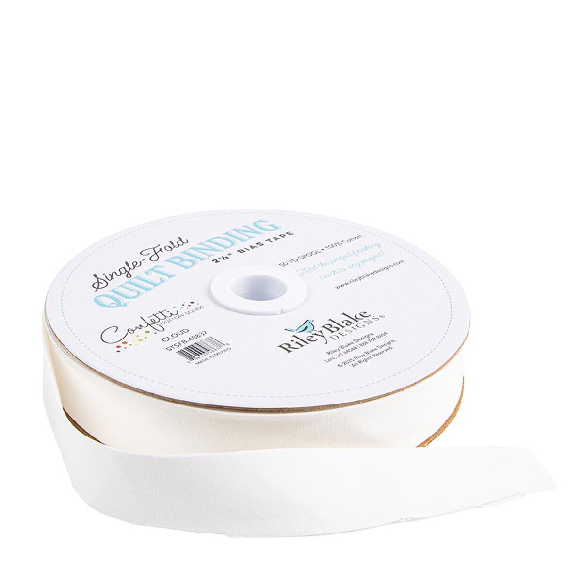 Confetti Cotton™ Single-Fold Quilt Binding / Cloud