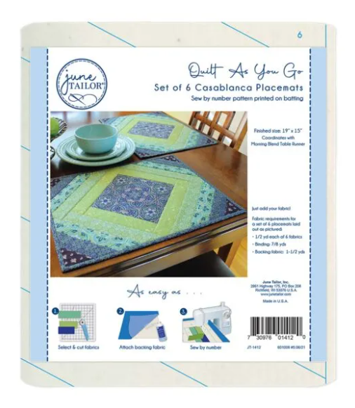 Casablanca Placemats Quilt-As-You-Go Kit