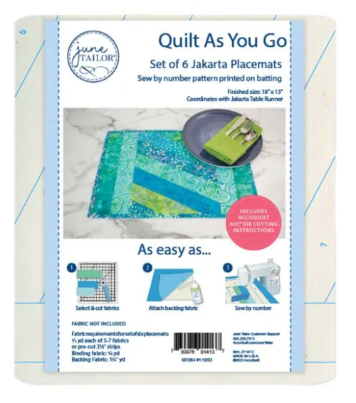 Jakarta Placemats Quilt-As-You-Go Kit