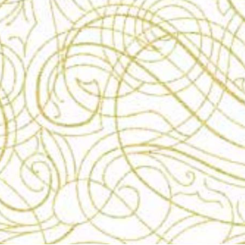 Christmas Wish / Swirls in White & Gold