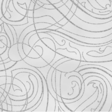 Christmas Wish / Swirls in Light Gray & Silver