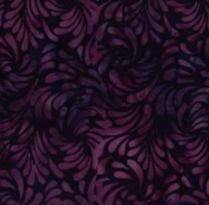 Royal / Swirly Petals in Black Grape