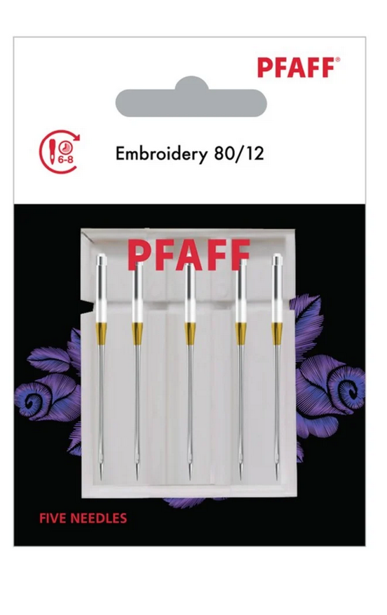 PFAFF Embroidery 80/12 Needles (5 Pack)