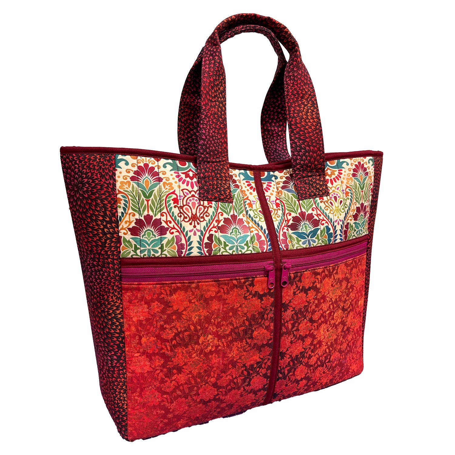 Pick a Pair of Pockets Fabric & Zipper Kit: Vivid Brocade