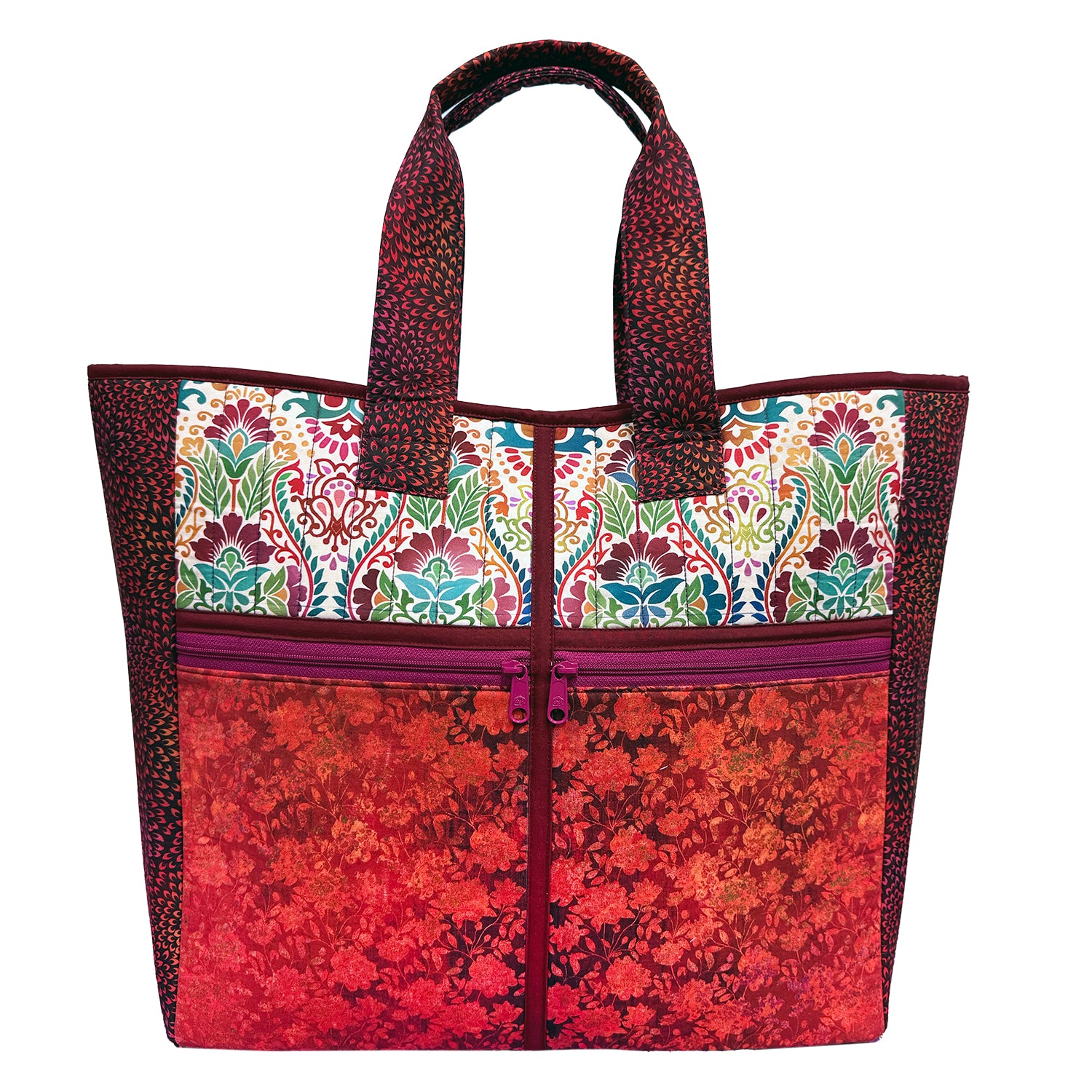 Pick a Pair of Pockets Fabric & Zipper Kit: Vivid Brocade