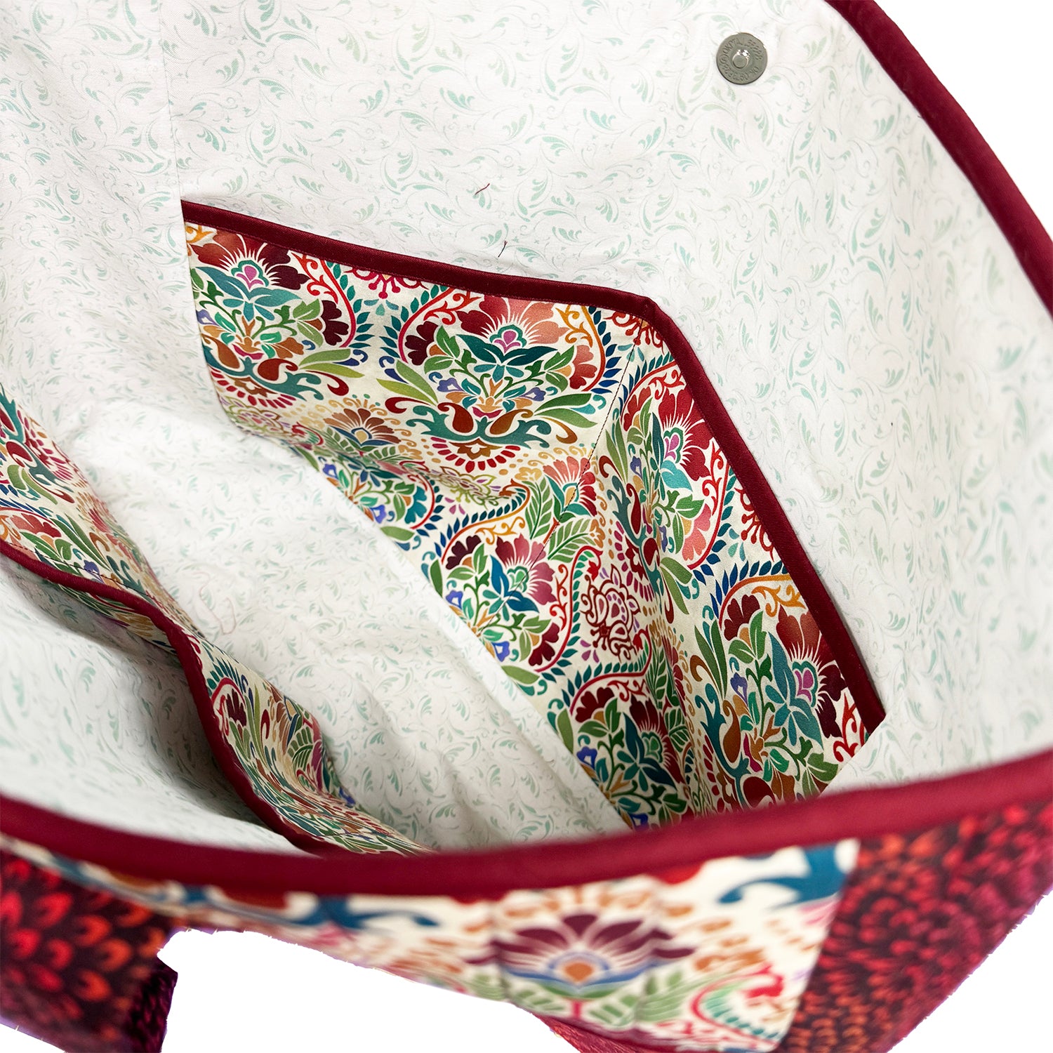 Pick a Pair of Pockets Fabric & Zipper Kit: Vivid Brocade