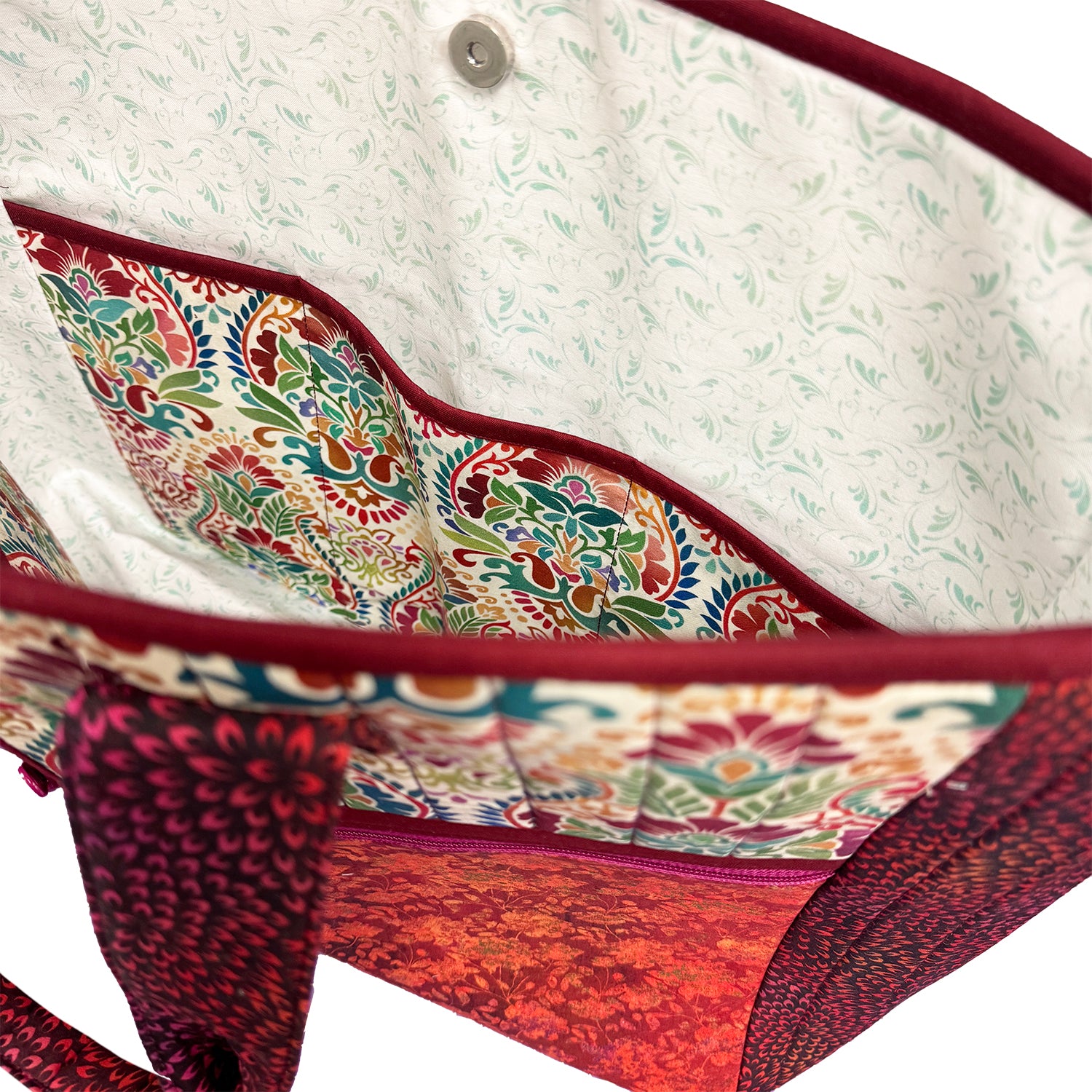 Pick a Pair of Pockets Fabric & Zipper Kit: Vivid Brocade