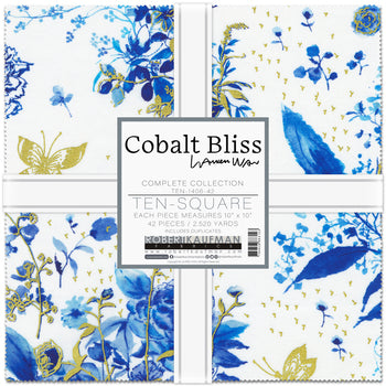 Cobalt Bliss 10" Squares