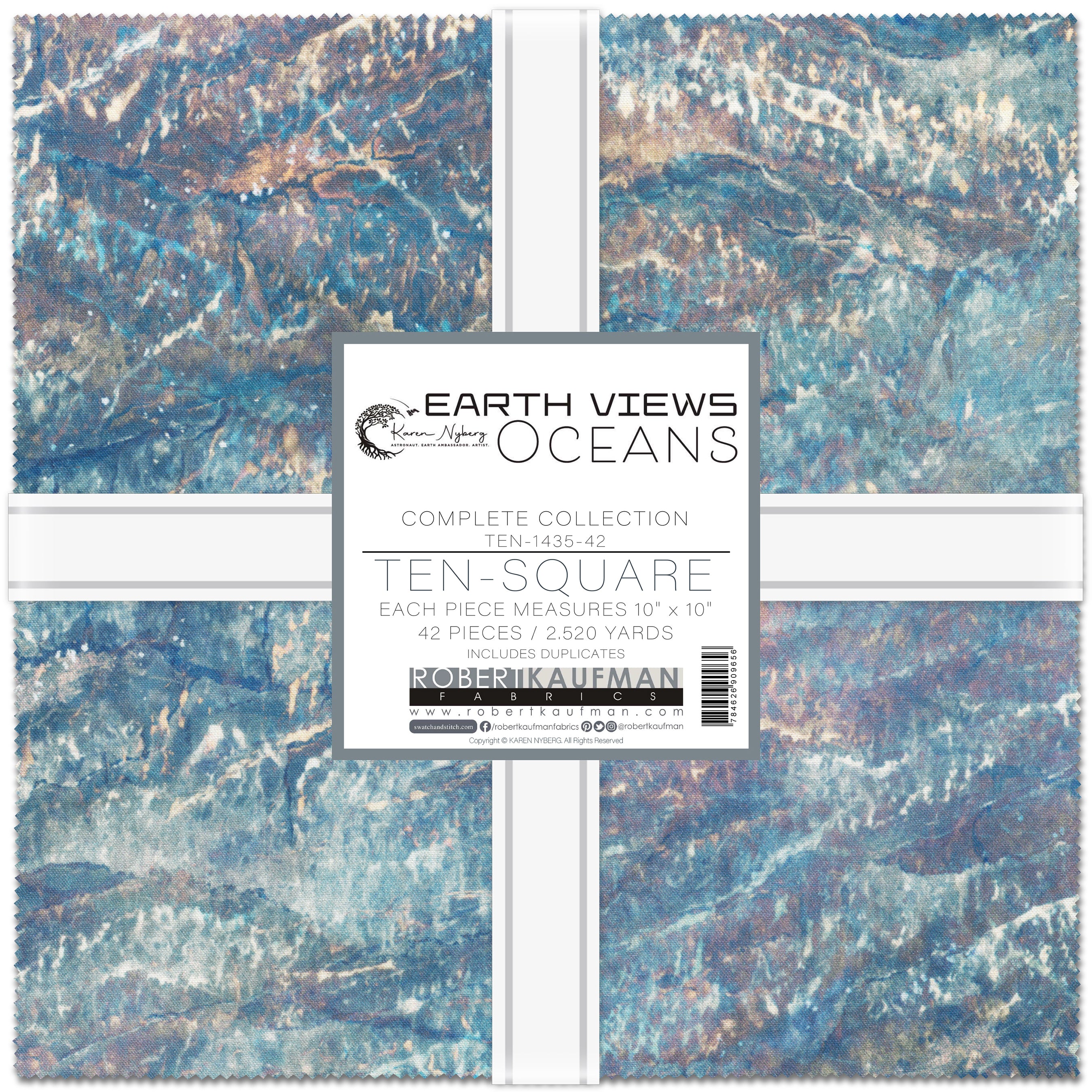 Earth Views: Oceans 10" Squares