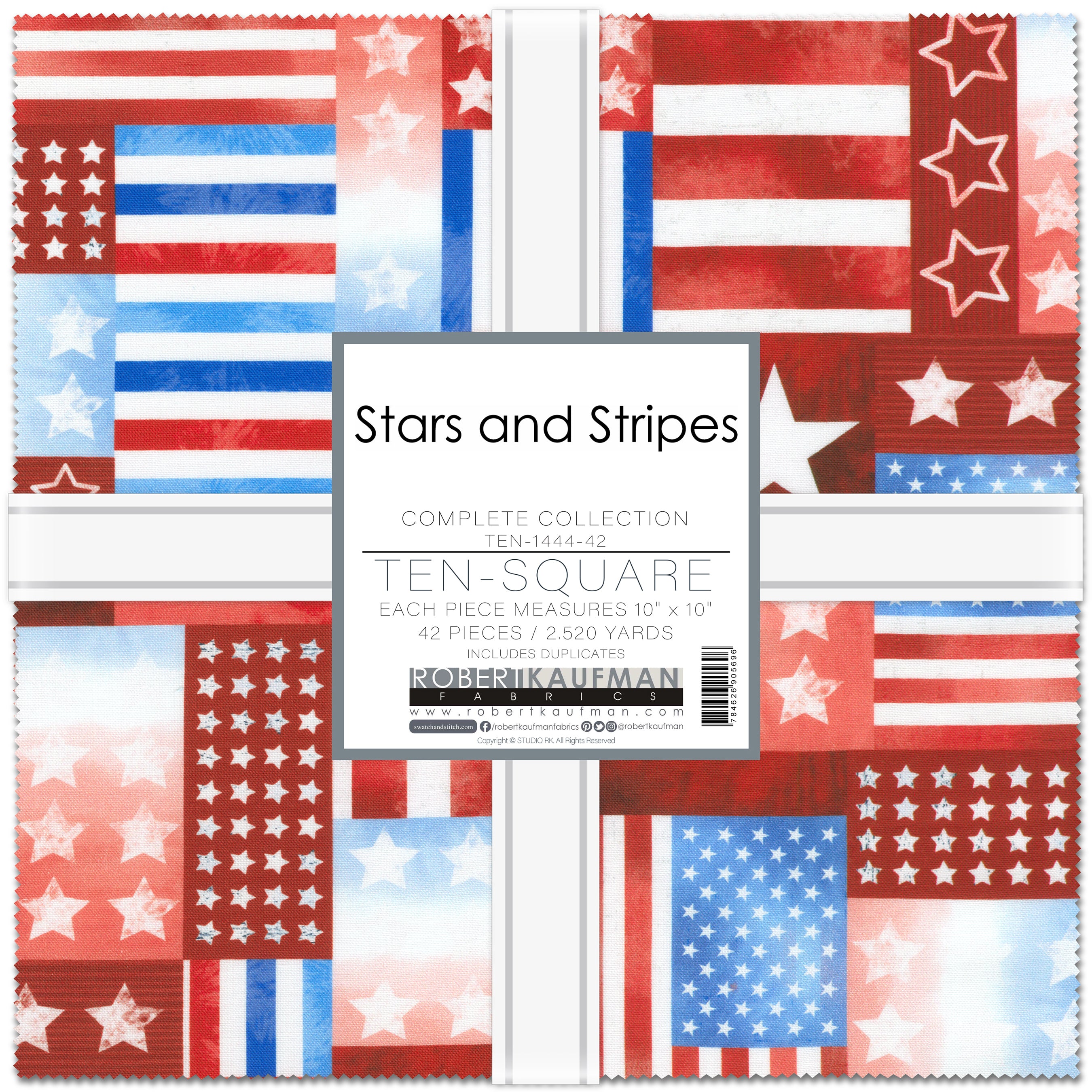 Stars & Stripes 10" Squares
