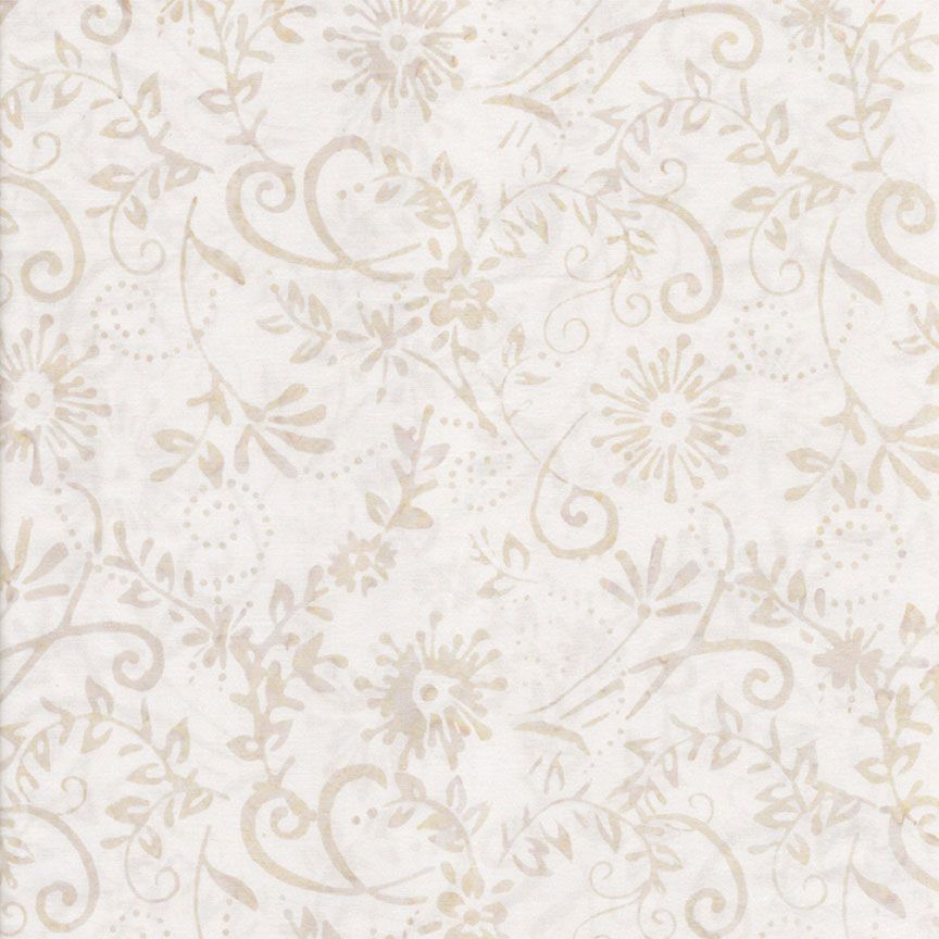 Tonga Truffle / Floral & Swirl Pearls in Ecru