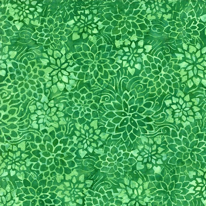 Tonga Fandango / Packed Floral in Green