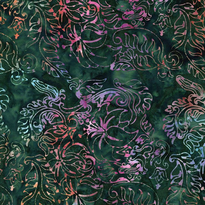Mayfair / Stamped Tropical Leaves in Mayfair