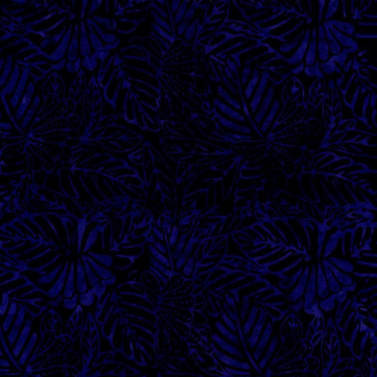 Tonga Fandango / Tropical Leaves in Iris