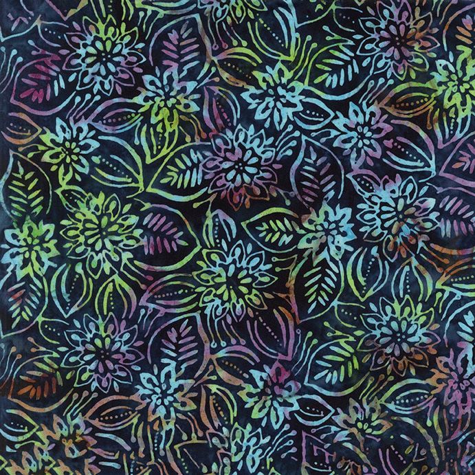 Tonga Fandango Accents / Multi Floral in Twilight