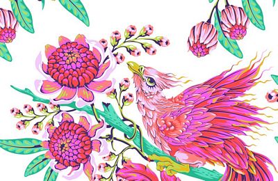 Tula Pink Hot Wings XL Block Project Bag