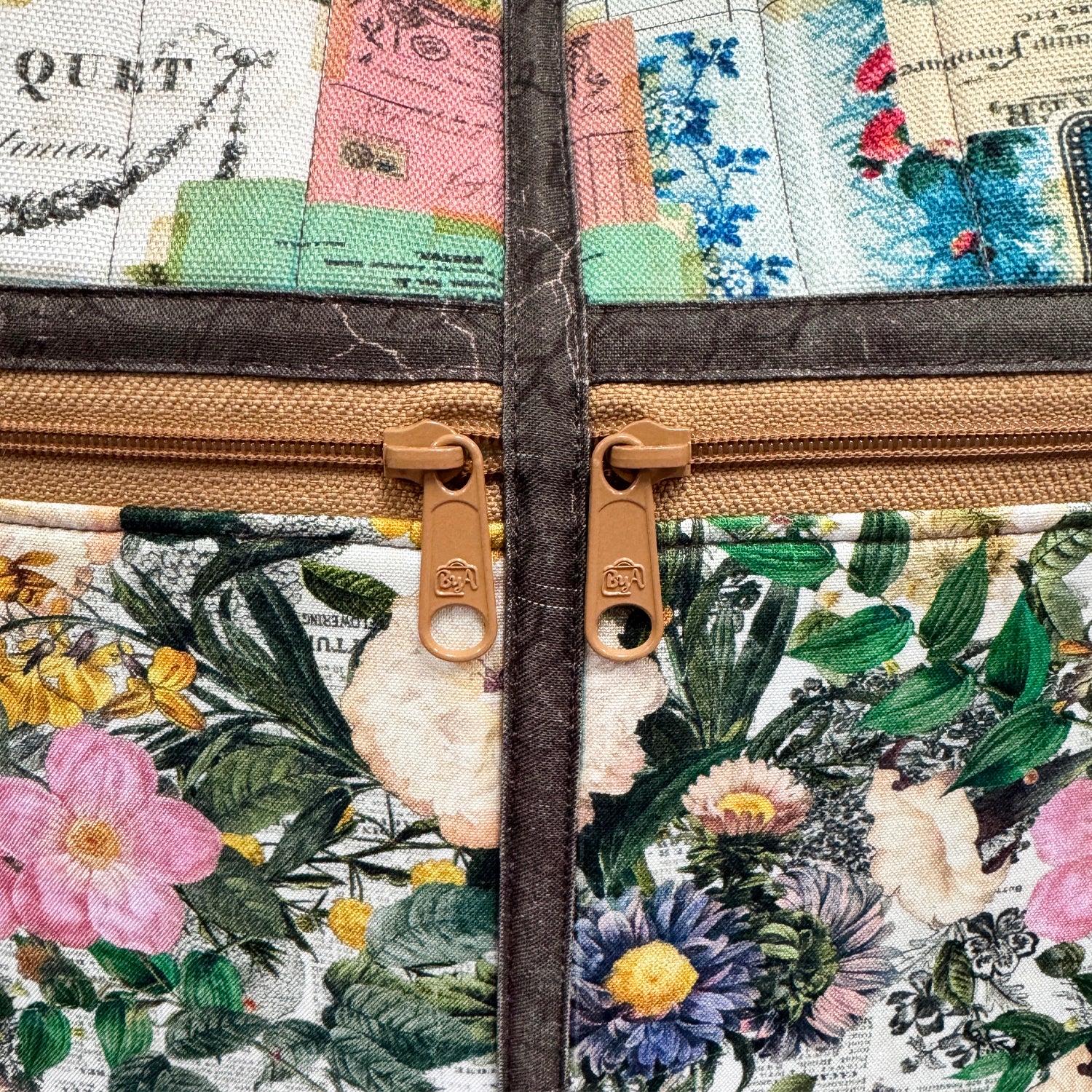 Pick a Pair of Pockets Fabric & Zipper Kit: Tim Holtz Canvas