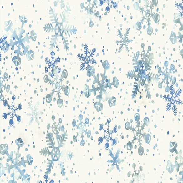 Very Berry Blue Batiks / Snowflakes