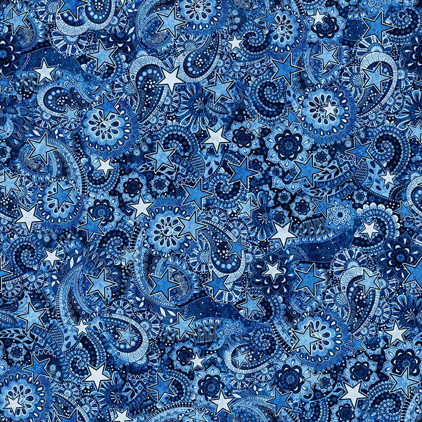 2026 All Texas Shop Hop / Paisley in Indigo