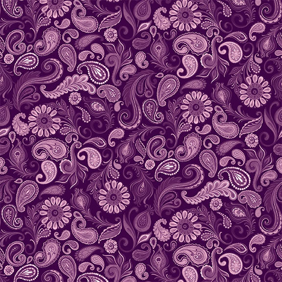 Wild Garden / Paisley in Purple