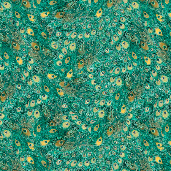 Wild Garden / Feathers in Teal