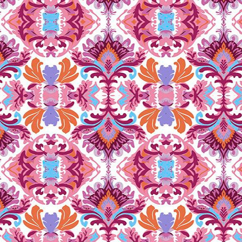 Wanderlust Quilting Cuddle® / Damask in Pink