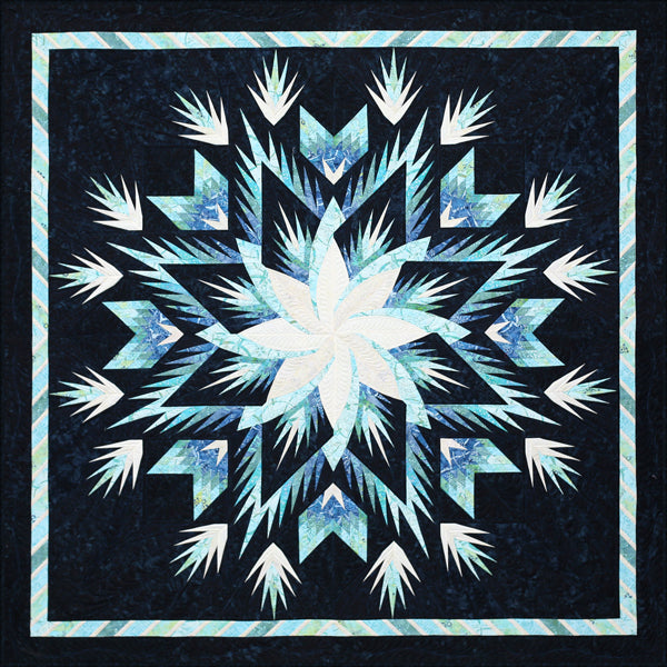 White Swan Salvia Quilt Kit
