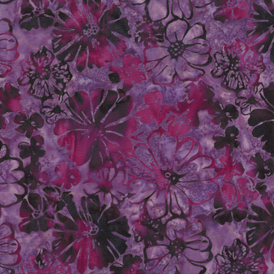 Huckleberry / Flowers in Mulberry