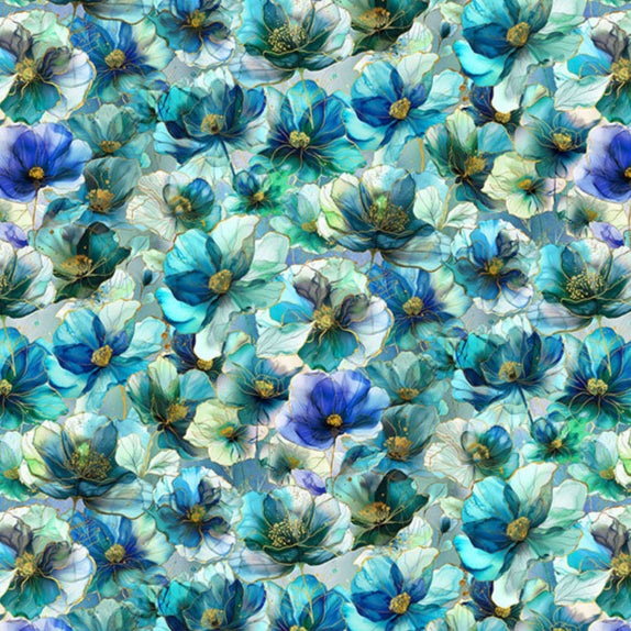 Flourish / Directional Flowers in Seamist