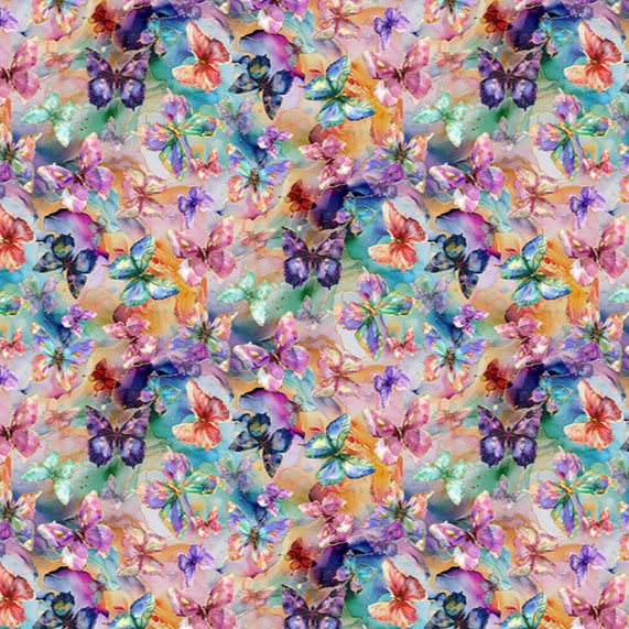 Flourish / Butterflies in Multi