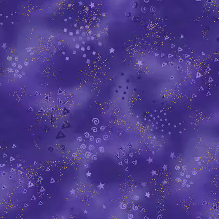 108" Laurel Burch / Glitter in Dark Purple