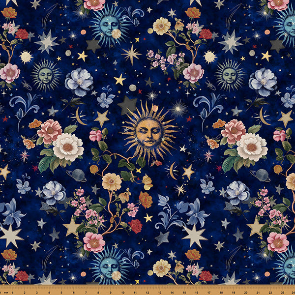 Wish Upon the Night / Stars & Flowers in Navy