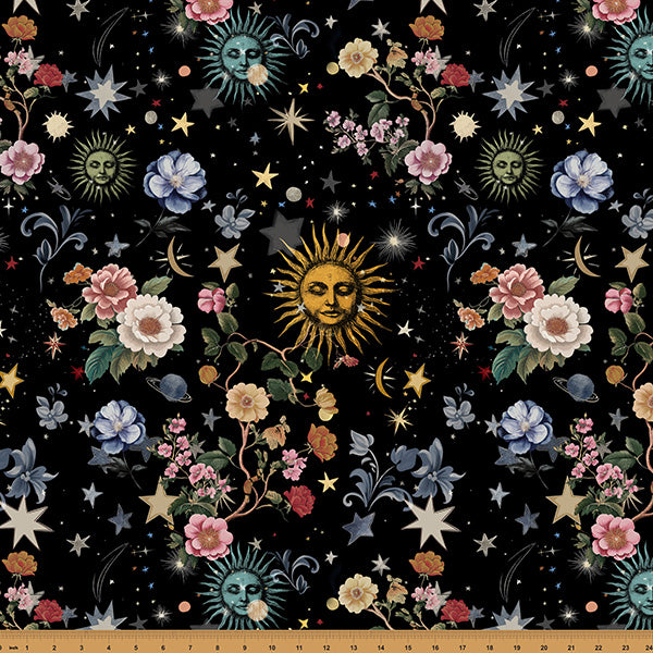 Wish Upon the Night / Stars & Flowers in Black